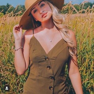 NWT Mint Limit Button Midi Dress